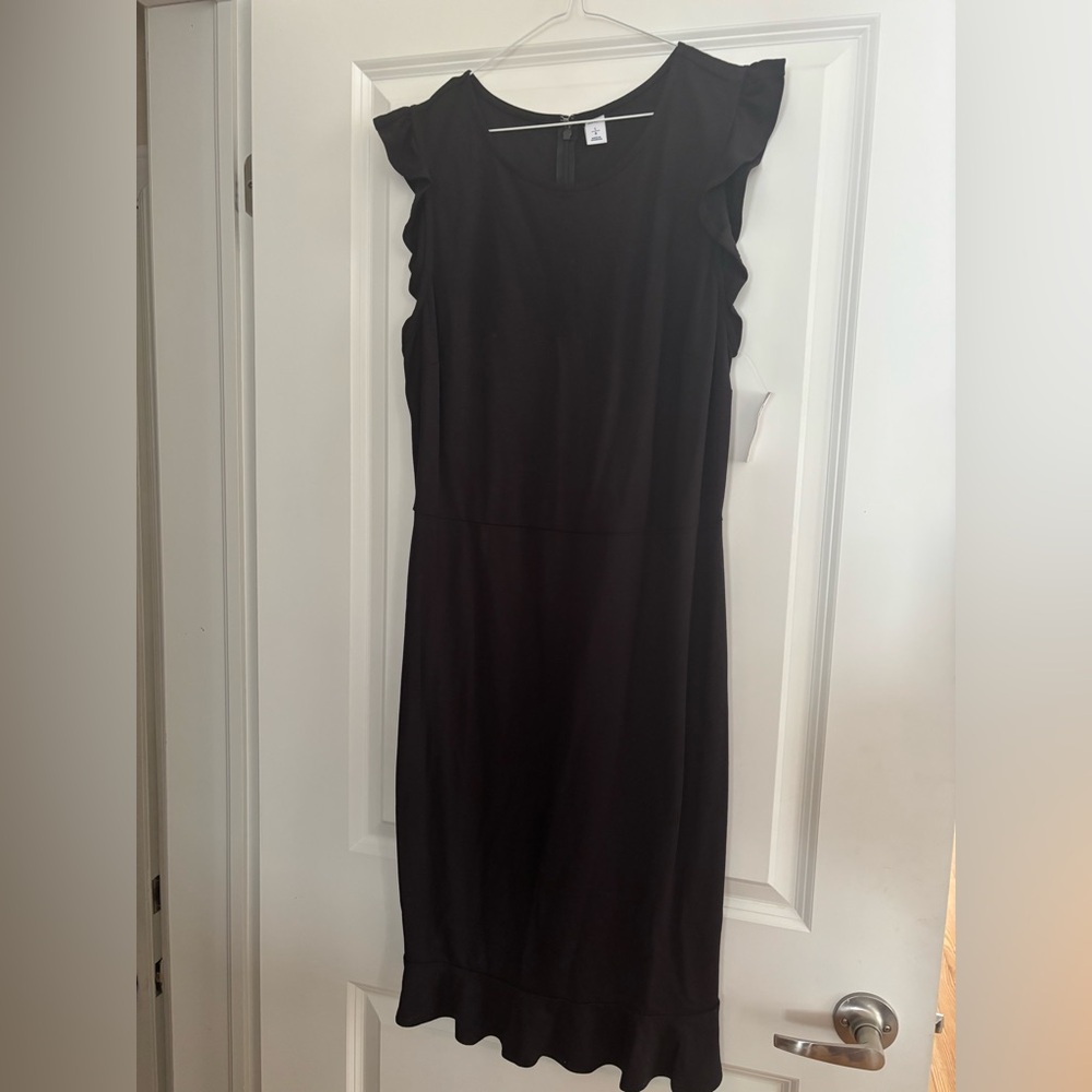 BNWT Old Navy little black dress with ruffle cap sleeve